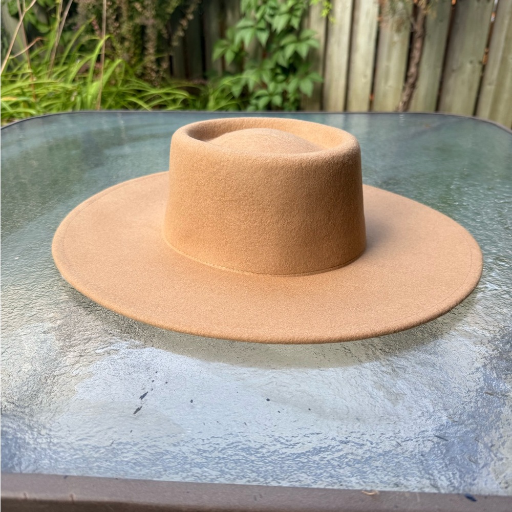 NEW 100% Wool Brown Hat